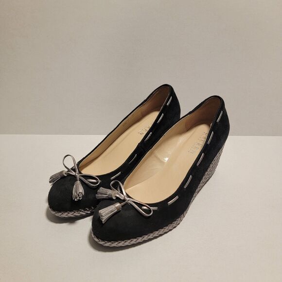 Lauren by Ralph Lauren Women's Cambree Wedges Suede Shoes Size 8 - Picture 1 of 8